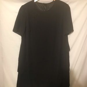 Black two tiered dress